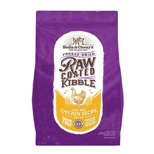 Stella and Chewys Raw Coated Kibble Cage-free Chicken Recipe Dry Cat Food 10lb - Poudre Pet and Feed Supply